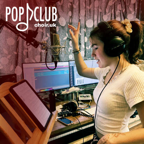 Headphones and music sheets